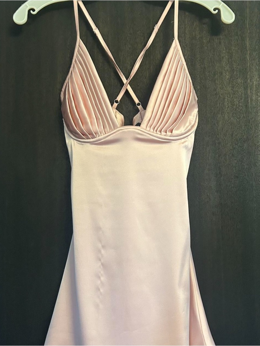 Babyboo V-Neck Slip Dress - Light Pink